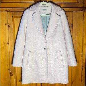 Calvin Klein Premium Long Light Wool Pink Pea Coat